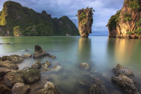 The limestone pillar of James Bond Island.