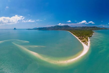 Ko Yao Yai a panoramic shot of its beaches and local huts